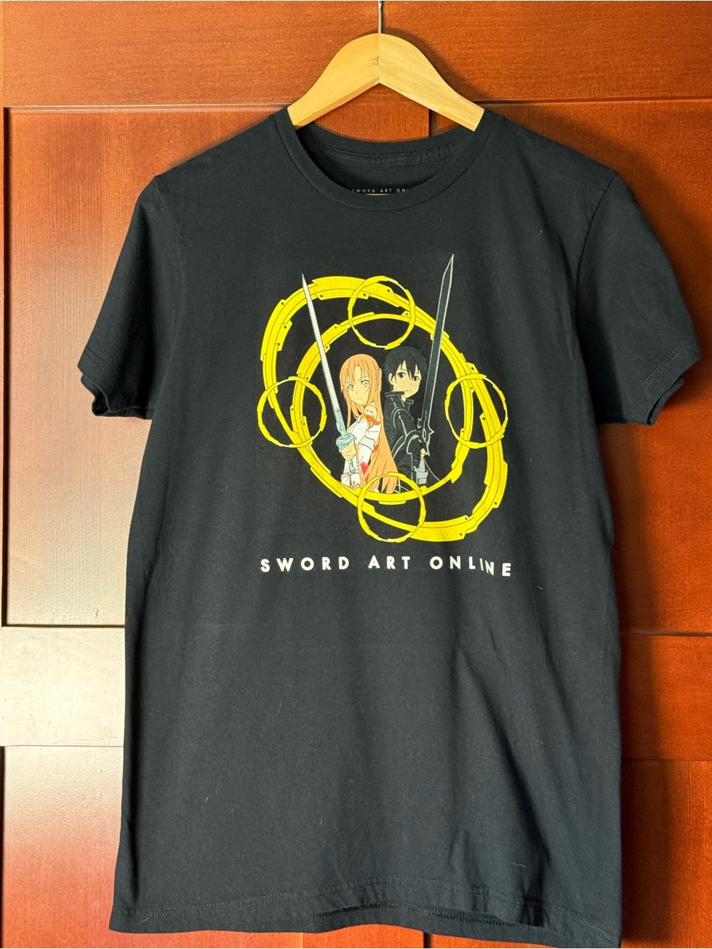 Sword Art Online “Kirito & Asuna Circles” Graphic Tee Men’s Size M Unisex